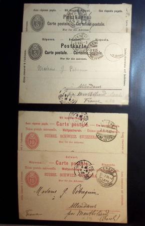 1870-1970, Collection d'entiers postaux neufs et oblitérés