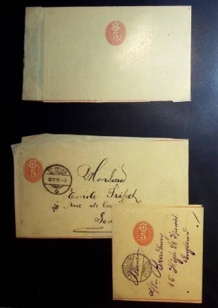 1870-1970, Collection d'entiers postaux neufs et oblitérés