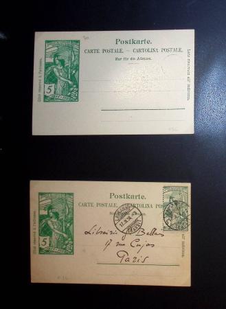 1870-1970, Collection d'entiers postaux neufs et oblitérés