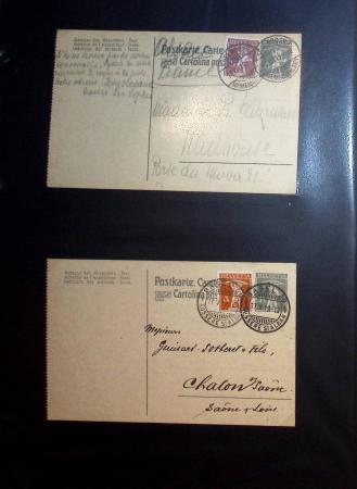 1870-1970, Collection d'entiers postaux neufs et oblitérés