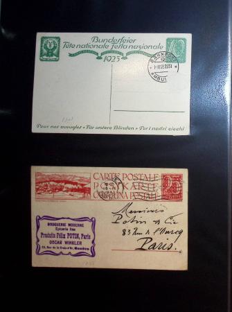 1870-1970, Collection d'entiers postaux neufs et oblitérés