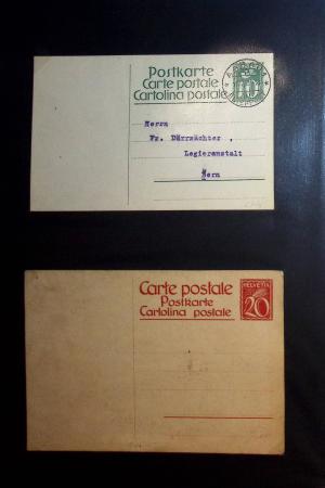 1870-1970, Collection d'entiers postaux neufs et oblitérés