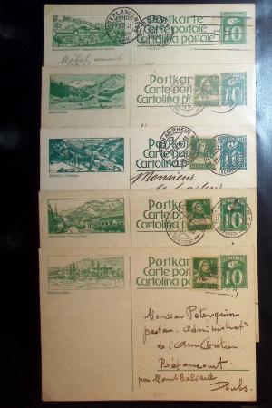 1870-1970, Collection d'entiers postaux neufs et oblitérés