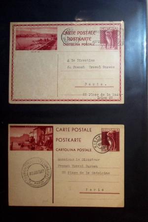 1870-1970, Collection d'entiers postaux neufs et oblitérés
