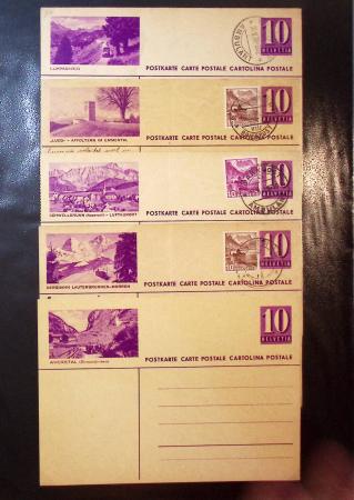 1870-1970, Collection d'entiers postaux neufs et oblitérés