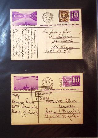 1870-1970, Collection d'entiers postaux neufs et oblitérés