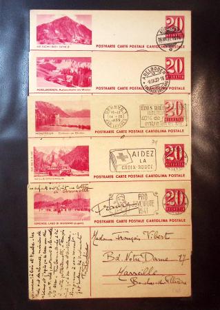1870-1970, Collection d'entiers postaux neufs et oblitérés