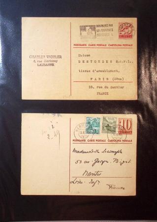 1870-1970, Collection d'entiers postaux neufs et oblitérés