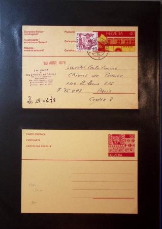 1870-1970, Collection d'entiers postaux neufs et oblitérés