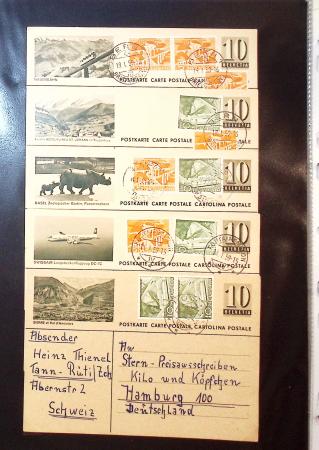 1870-1970, Collection d'entiers postaux neufs et oblitérés