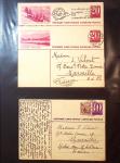 1870-1970, Collection d'entiers postaux neufs et oblitérés