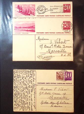 1870-1970, Collection d'entiers postaux neufs et oblitérés