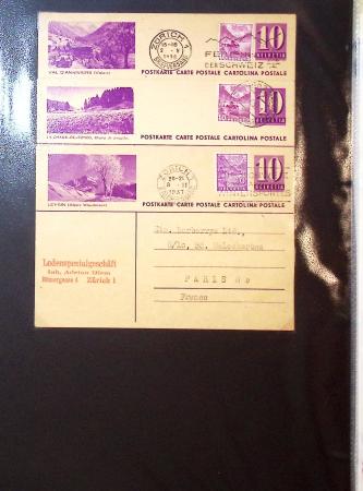 1870-1970, Collection d'entiers postaux neufs et oblitérés