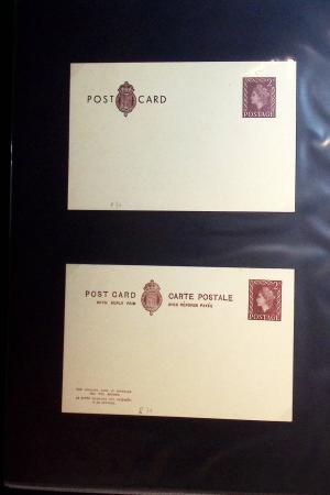 1870-1970, Collection d'entiers postaux neufs et oblitérés