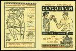FRANCE JEUX OLYMPIQUES PARIS 1924 : Tableau des principales
