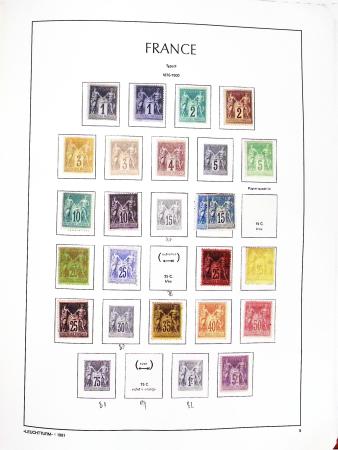 1849-1998 Collection de FRANCE en neuf en un album