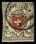 1843-1945 Gut ausgebaute Studien-Sammlung Schweiz in