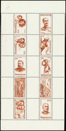 Bloc-feuillet complet avec les n°308A à 309F + PA 63Ac