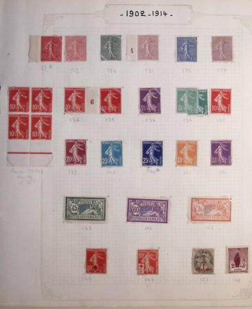 1900-1954, Collection surtout de neufs ** dont bonnes