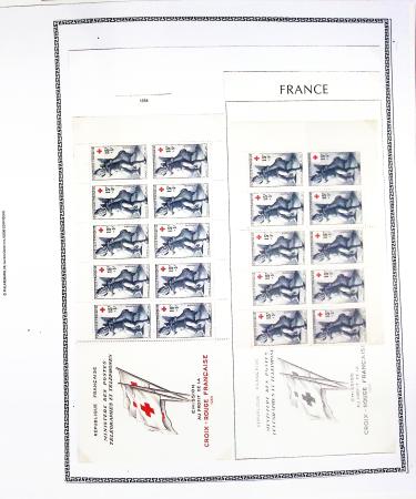 1952-2024, CROIX-ROUGE : Plusieurs collections de carnets