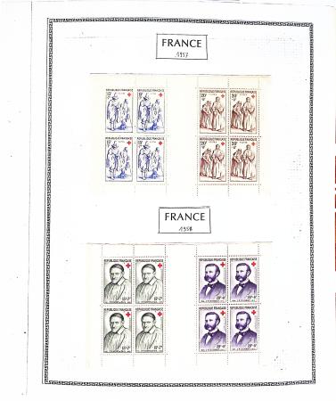 1952-2024, CROIX-ROUGE : Plusieurs collections de carnets