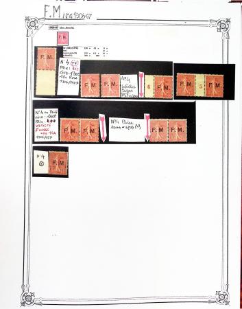 1901- 2005, Collection de Fictifs en 12 classeurs, neufs