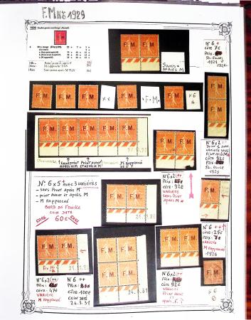 1901- 2005, Collection de Fictifs en 12 classeurs, neufs