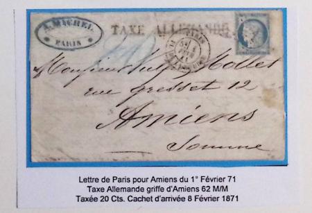 1871-1872, Groupe de 12 lettres dont tricolore de septembre