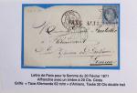 1871-1872, Groupe de 12 lettres dont tricolore de septembre