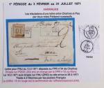 1871-1872, Groupe de 12 lettres dont tricolore de septembre