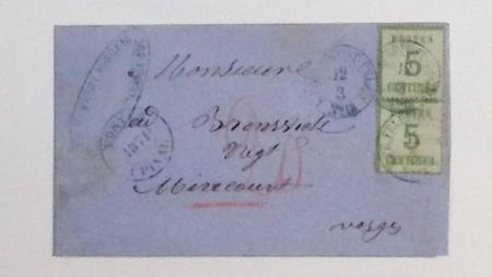 1871-1872, Groupe de 12 lettres dont tricolore de septembre