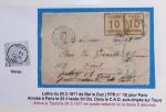 1871-1872, Groupe de 12 lettres dont tricolore de septembre