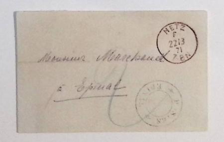 1871-1872, Groupe de 12 lettres dont tricolore de septembre