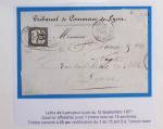 1871-1872, Groupe de 12 lettres dont tricolore de septembre