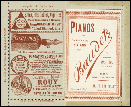 1889 Carte Lettre type Le Picotin de Paris pour Paris,
