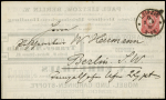 1881 10pf Schild Werbungsganzsache: Uhrmacher, Antiquitäten,