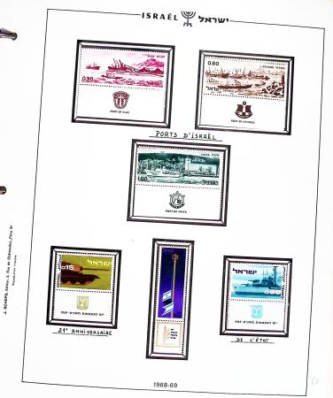 Jolie collection d'Israël en 6 classeurs, ainsi qu'un