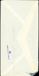 Lettre de Genève (22.12.1949) adressée à Gérald Taylor à la station centrale du Groenland et réexpédiée aux EPF 22 avenue de la Grande Armée avec au verso griffe violette "Groenlands styrelse". B/TB, Rare