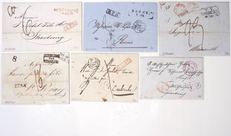 1703-1866, STRASBOURG 44 plis de Strasbourg période