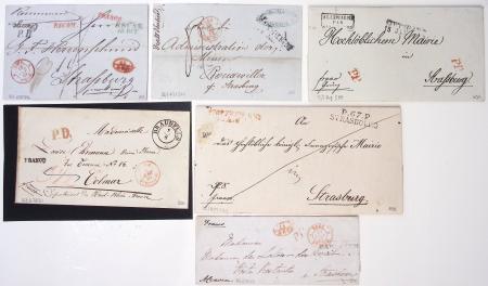 1703-1866, STRASBOURG 44 plis de Strasbourg période