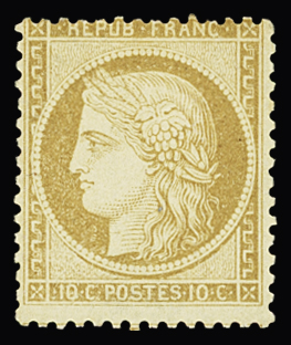 N°36 10c bistre-jaune, neuf **, très frais, TB (cote