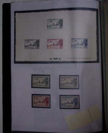 1952, Maroc PA 89 à 92 non émis monument du général Leclerc à Temara + 4 épreuves de luxe individuelles et 1 épreuve collective des 4 timbres + quelques divers Cie du Danube