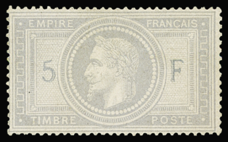 N°33 5f violet gris, neuf *, très frais, TB. Signé