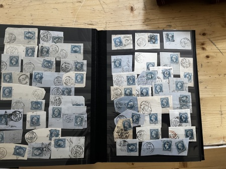 1856-76 BLEUS DE FRANCE, Lots de milliers de bleus
