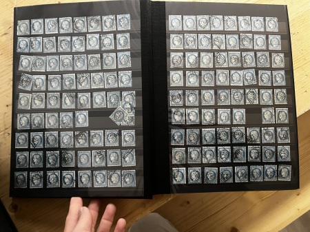 1856-76 BLEUS DE FRANCE, Lots de milliers de bleus