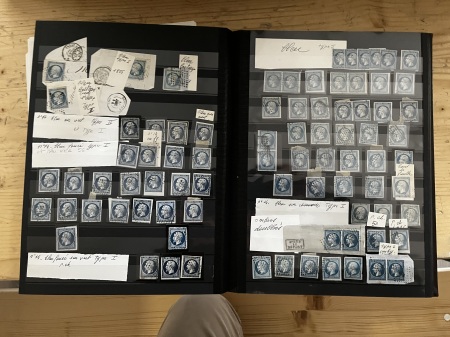 1856-76 BLEUS DE FRANCE, Lots de milliers de bleus