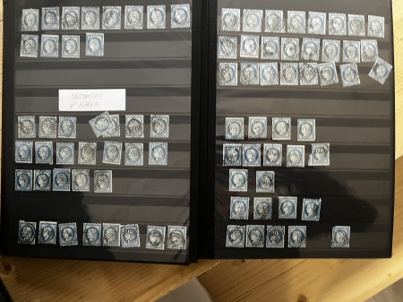 1856-76 BLEUS DE FRANCE, Lots de milliers de bleus