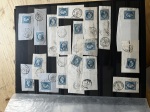 1856-76 BLEUS DE FRANCE, Lots de milliers de bleus