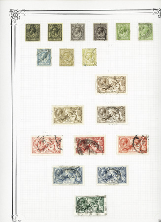 1840-1948 Used collection on 18 Yvert album pages from