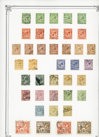 1840-1948 Used collection on 18 Yvert album pages from